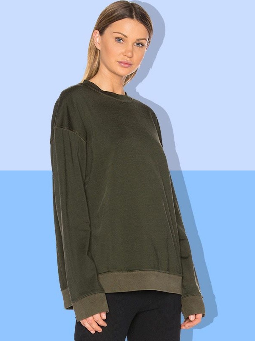 Yeezy Season 3 Plaited Crew Neck Sweater Military Green Size XS